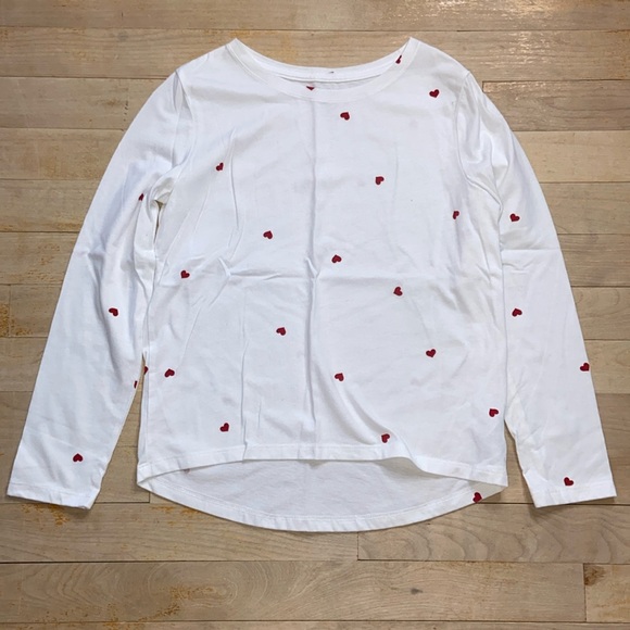 🌺 OLD NAVY Heart Print Softest Tee - Picture 1 of 7